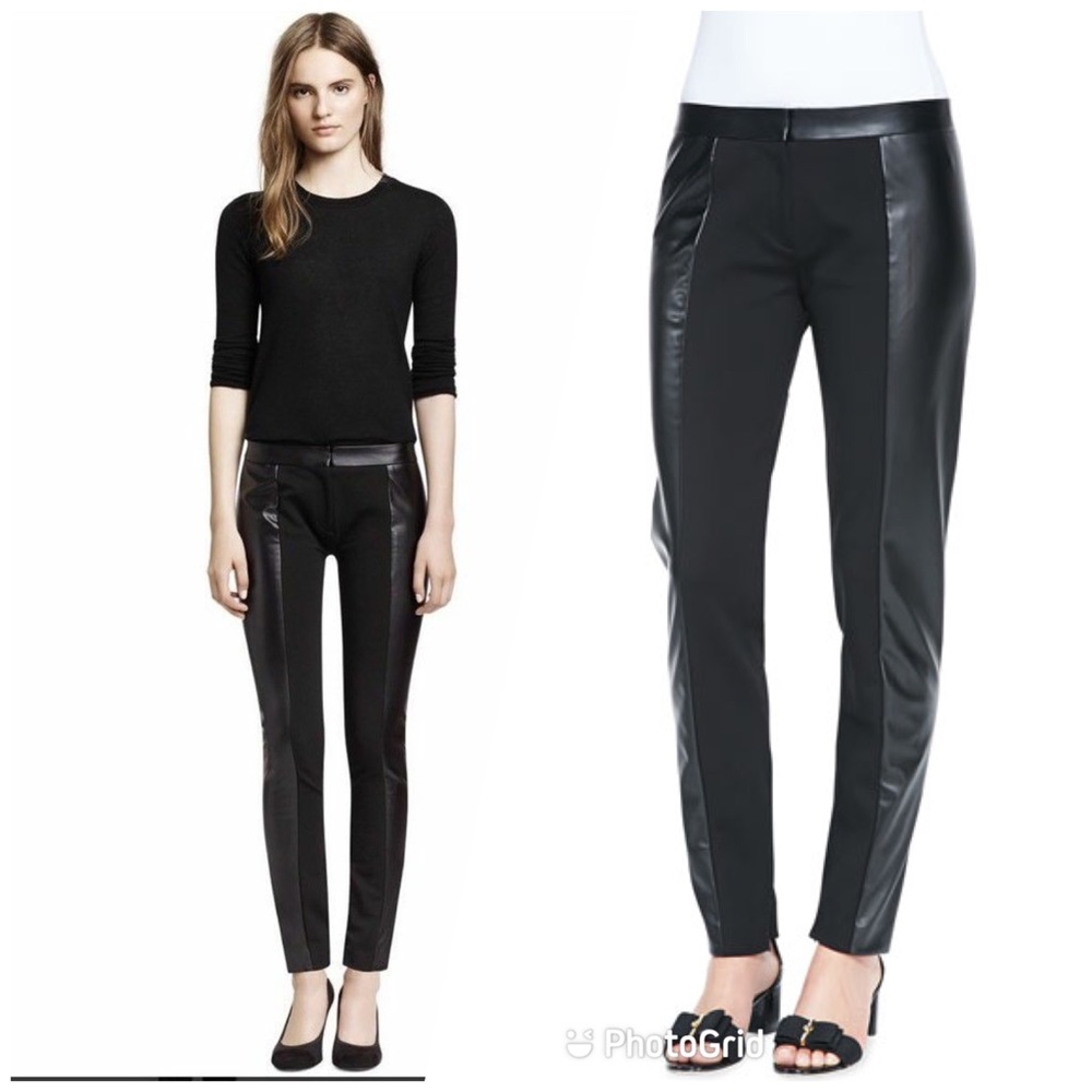 Tory Burch m Mabley Ponte Faux-Leather Pants - Picture 1 of 10